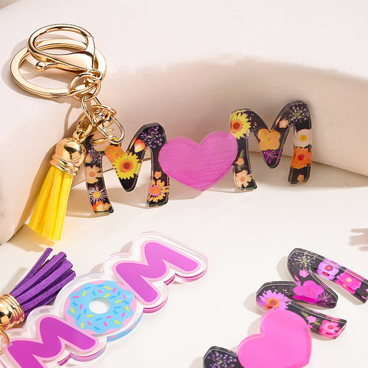 Golden Mom Bee Keychain Gift
