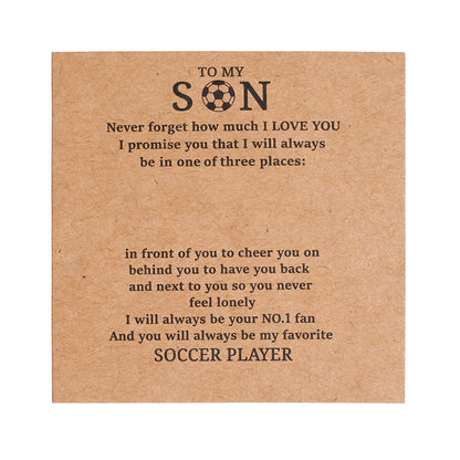 100PCS Football Theme Kraft Paper Card Set