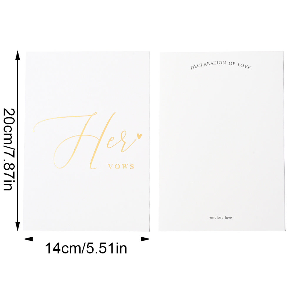 Personalized Wedding Vow Books Set