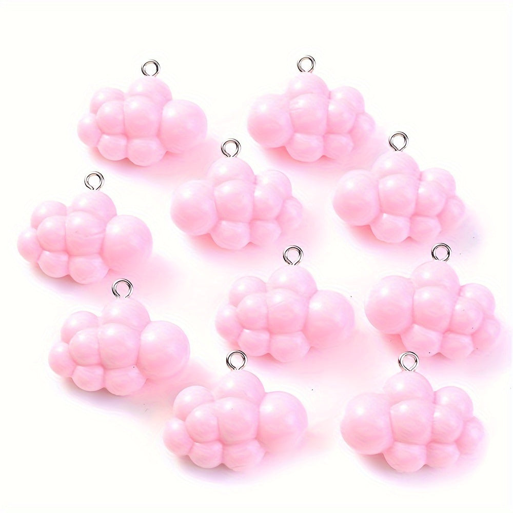 Solid Color Cloud Resin Charms