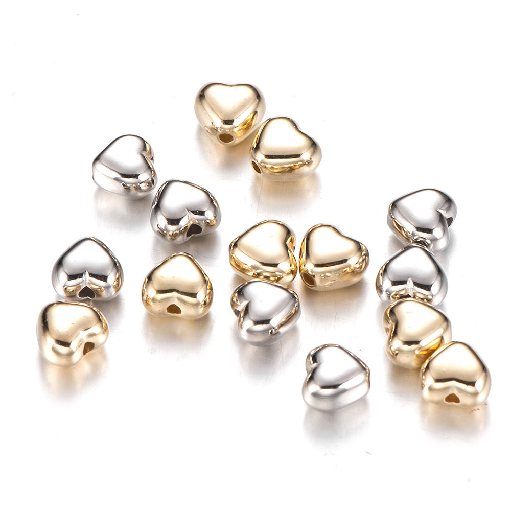 6 mm Love CCB Coated Spacer Beads