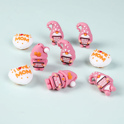 9-Piece Mother's Day Silicone Gnome Bead Set