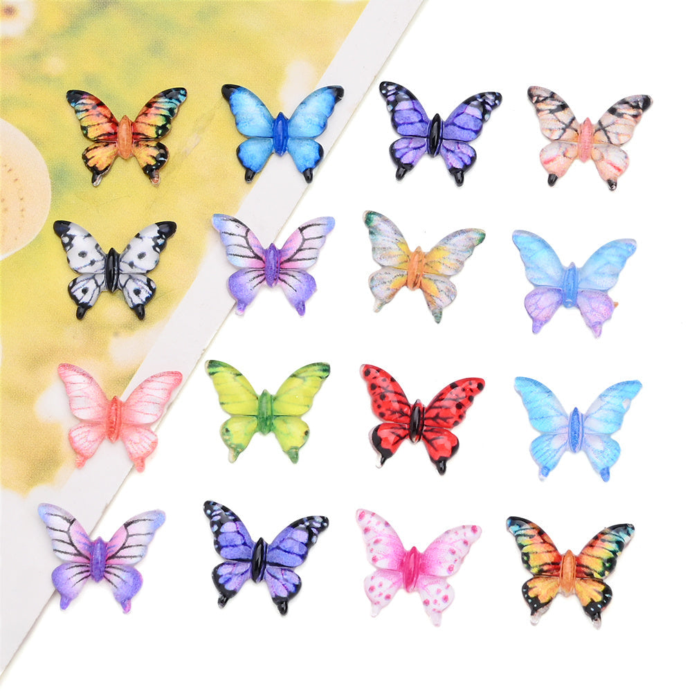 Mixed Butterfly Nail Art Decorations