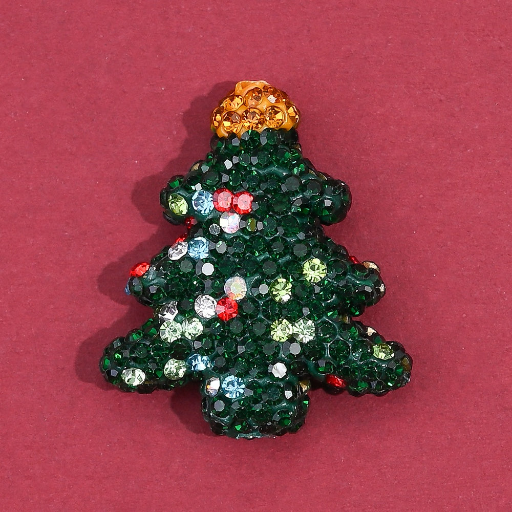 Christmas Tree Rhinestone Beads