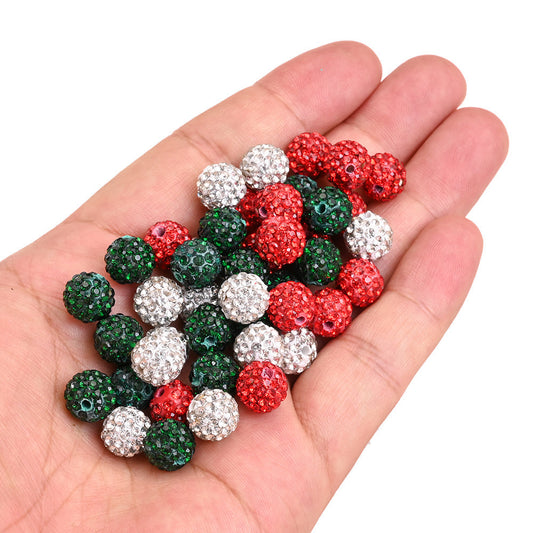 Christmas Resin Ball Beads