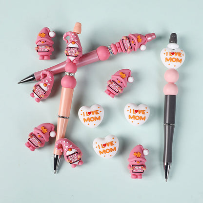 9-Piece Mother's Day Silicone Gnome Bead Set