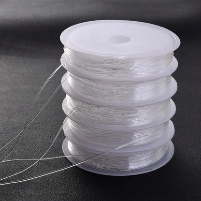 2PCS Transparent Crystal Elastic Beading Cord Set