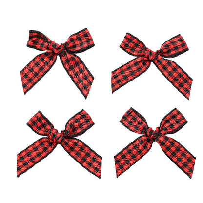 Christmas Plaid Bow Embellishments