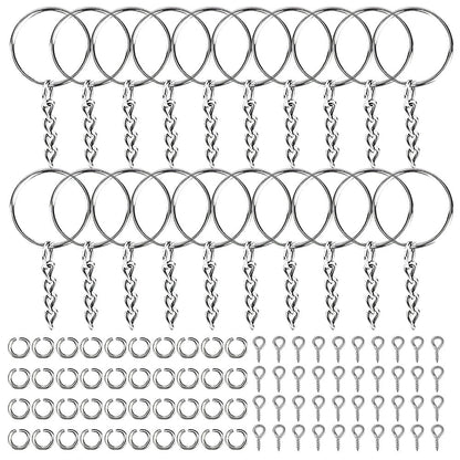 120/250-Piece DIY Keychain Making Supplies Set