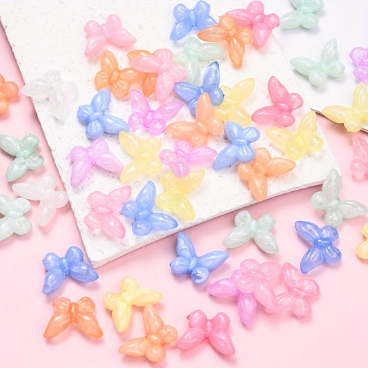 Candy Color Butterfly Acrylic Beads
