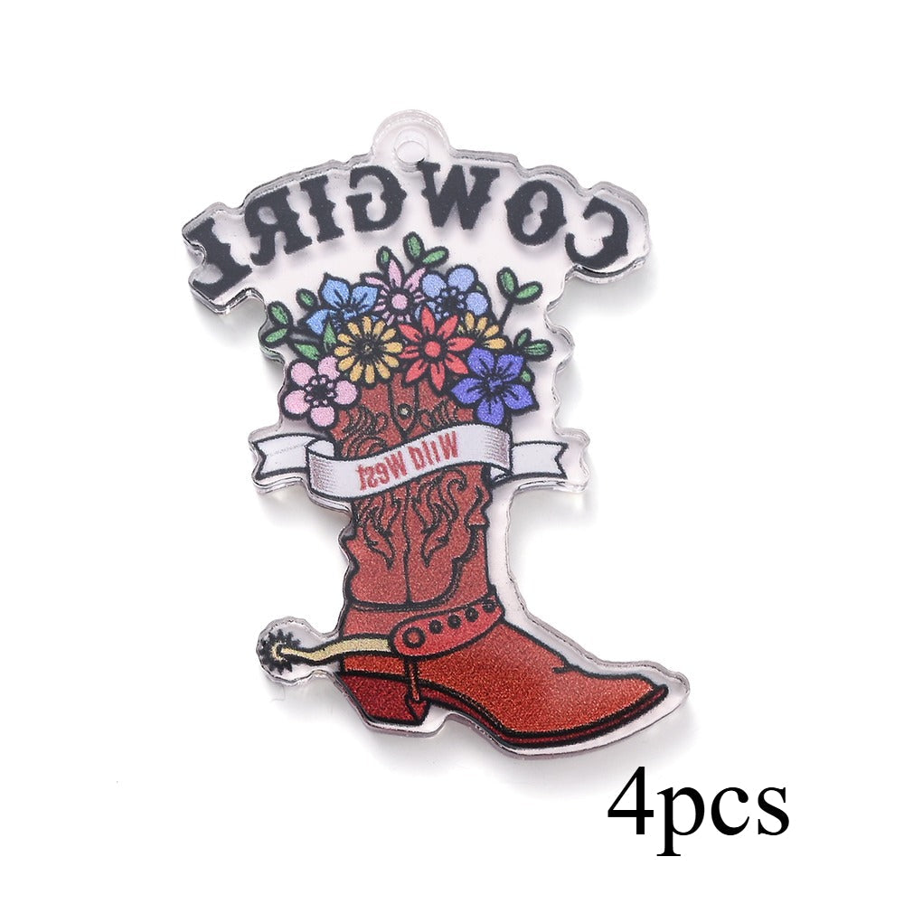 Cowboy Series Acrylic Charms