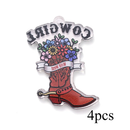 Cowboy Series Acrylic Charms