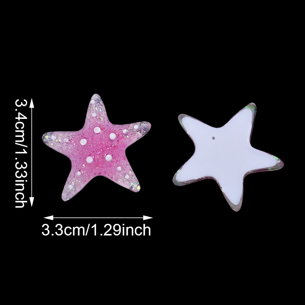 Five-Star Resin Patch Beads