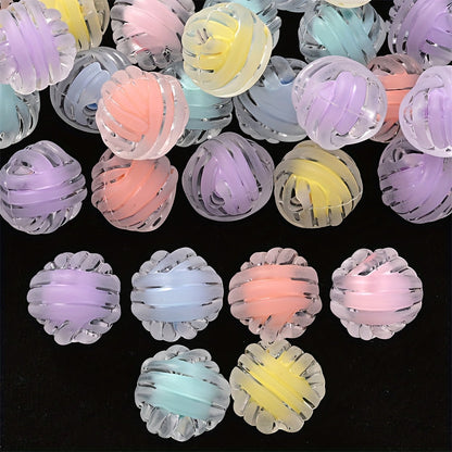 Frosted Acrylic Spacer Beads