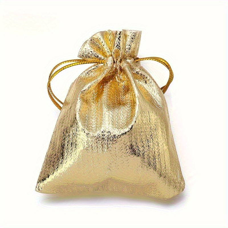30-Piece Gold & Silver Drawstring Jewelry Gift Bags