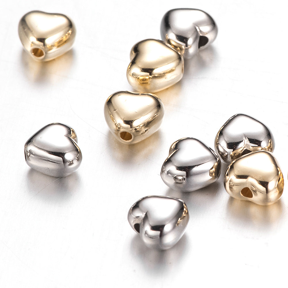 6 mm Love CCB Coated Spacer Beads