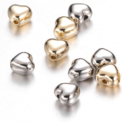 6 mm Love CCB Coated Spacer Beads
