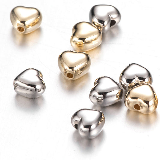 6 mm Love CCB Coated Spacer Beads
