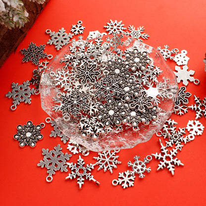 Hollow Snowflake Alloy Pendants