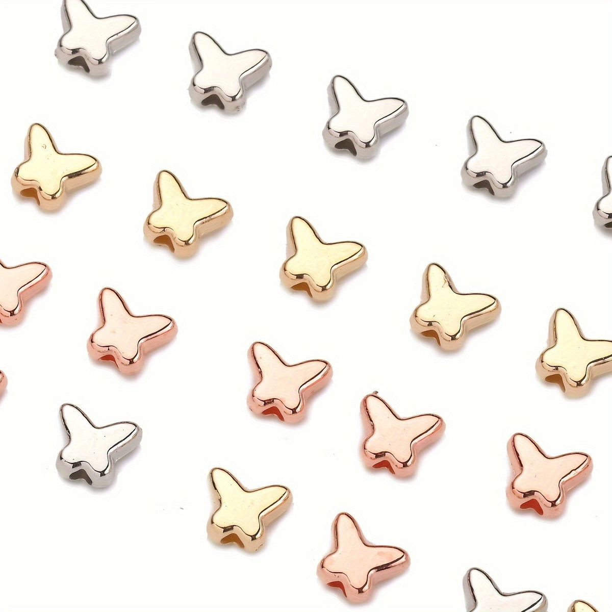 100PCS 5×6mm Mini Butterfly CCB Bead Set