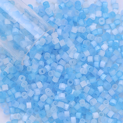 Silk Cat's Eye Glass Beads