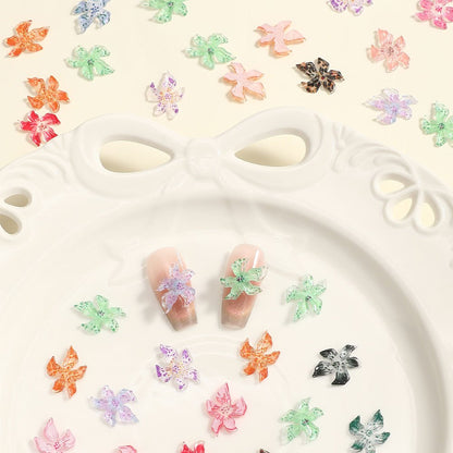 3D Resin Flower Flat Back Beads