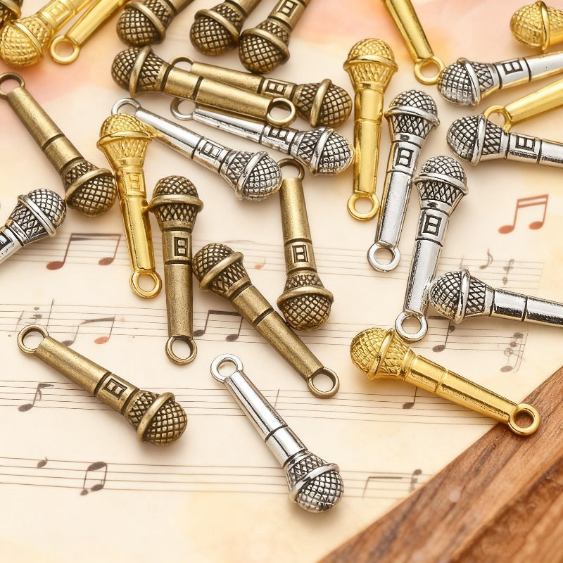 Microphone Alloy Pendants
