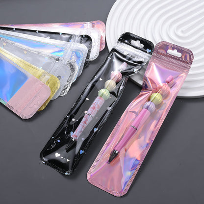 Iridescent Self-Sealing Jewelry Bags