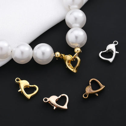 Heart Alloy Lobster Clasps