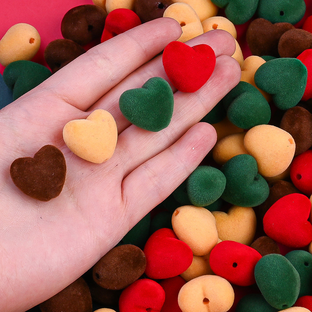 Acrylic Love Heart Beads