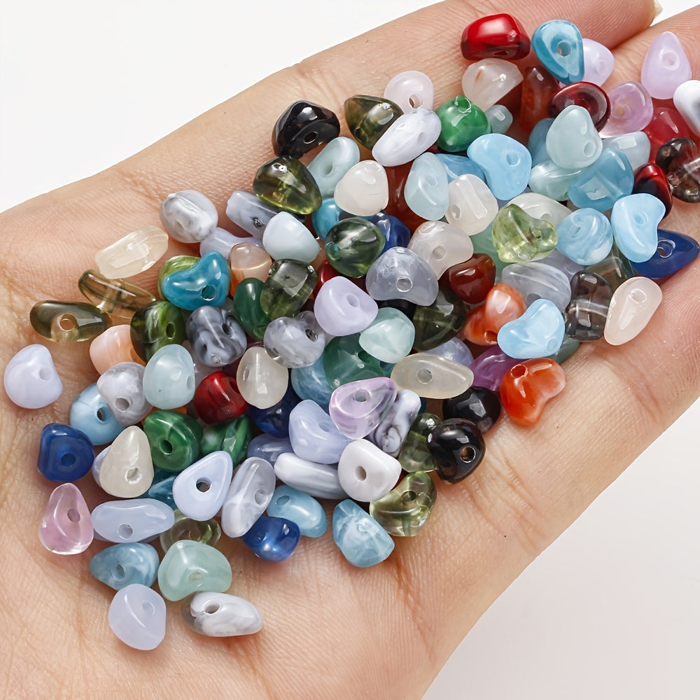Mixed Color Irregular Acrylic Loose Beads