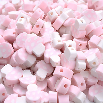 30PCS 9–10mm Multicolor Soft Clay Spacer Bead Set