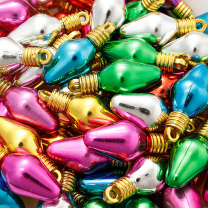 10PCS 6–28mm Light Bulb Shape Resin Pendant Set