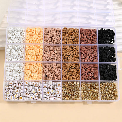 Polymer Clay Letter Bead Jewelry Making Kit