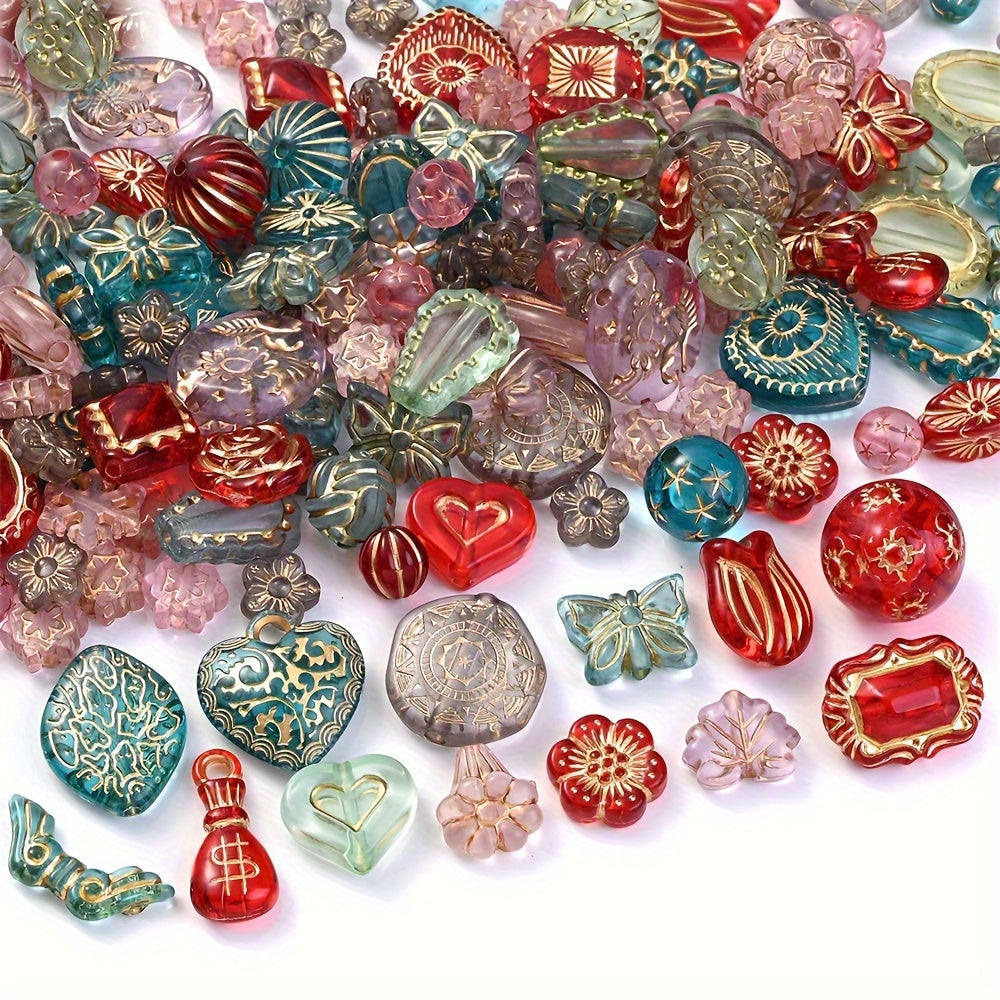 Retro Acrylic Beads Mix