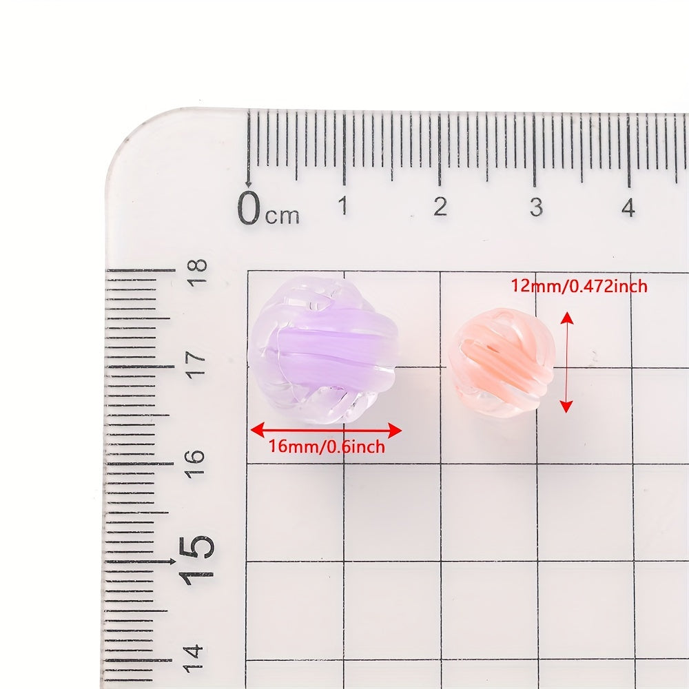 Frosted Acrylic Spacer Beads