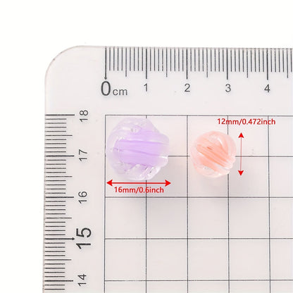 Frosted Acrylic Spacer Beads