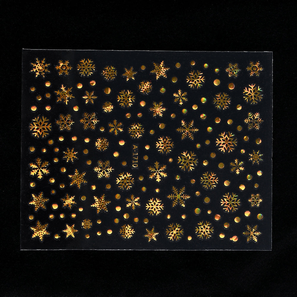 Gold Pattern Manicure Stickers