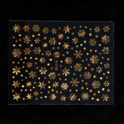 Gold Pattern Manicure Stickers