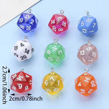 Acrylic Dice Pendants
