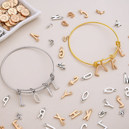 78/156PCS A-Z Alloy Letter Pendant Set