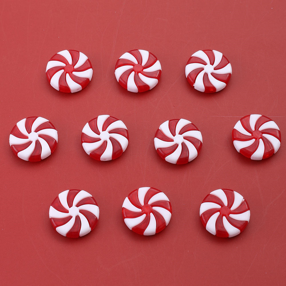 10PCS Christmas Acrylic Candy Cane Hanging Ornament Set