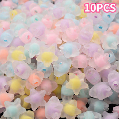11 mm Acrylic Star Spacer Beads