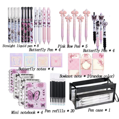 Butterfly Theme Writing Supplies Set