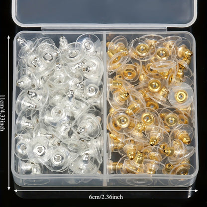 Bullet Clutch Earring Backs with Pads