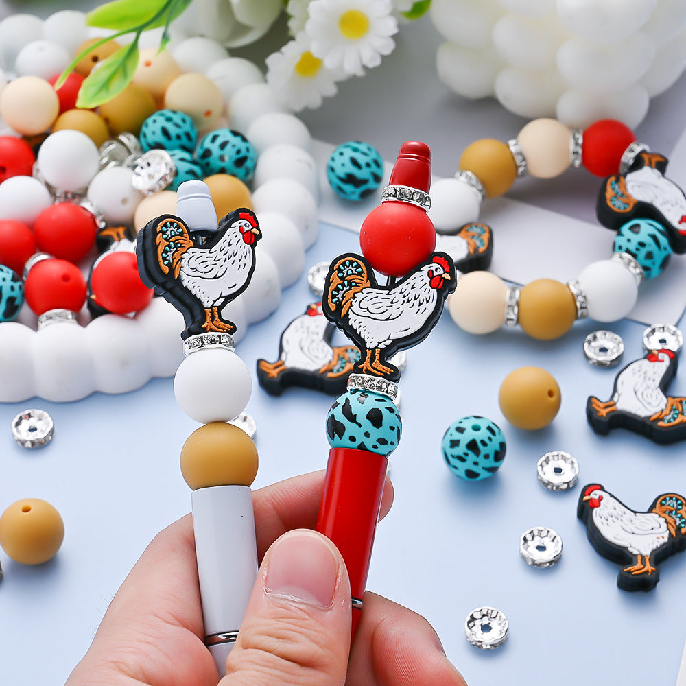 Rooster Silicone Beads Jewelry Kit