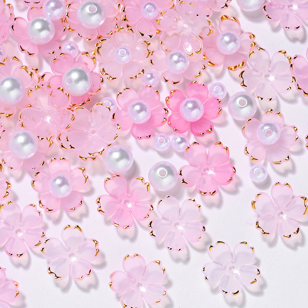 Cherry Blossom Acrylic Bead DIY Kit