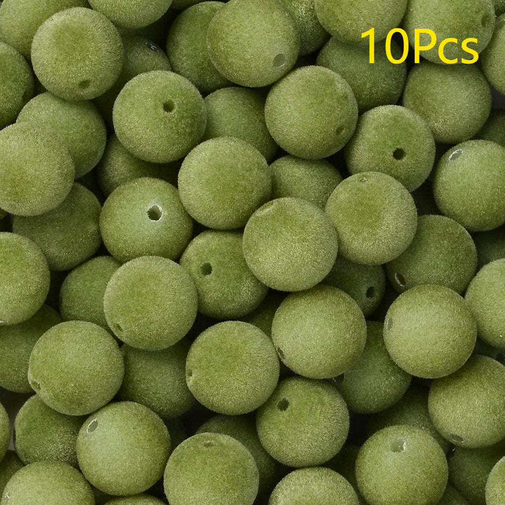 Frosted Round Acrylic Beads