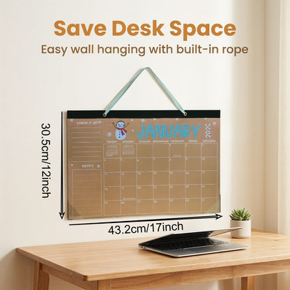 1/2/5PCS 2026–2027 18-Month Wall Calendar