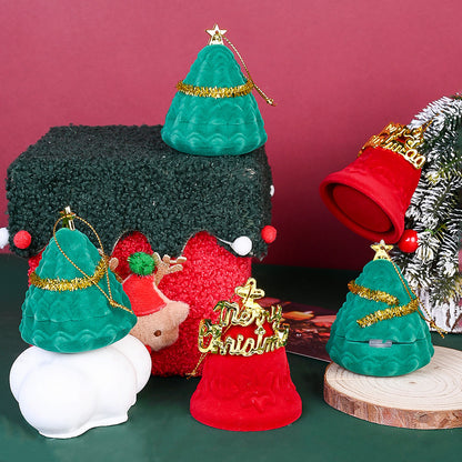 Christmas Tree & Gold Character Jewelry Box